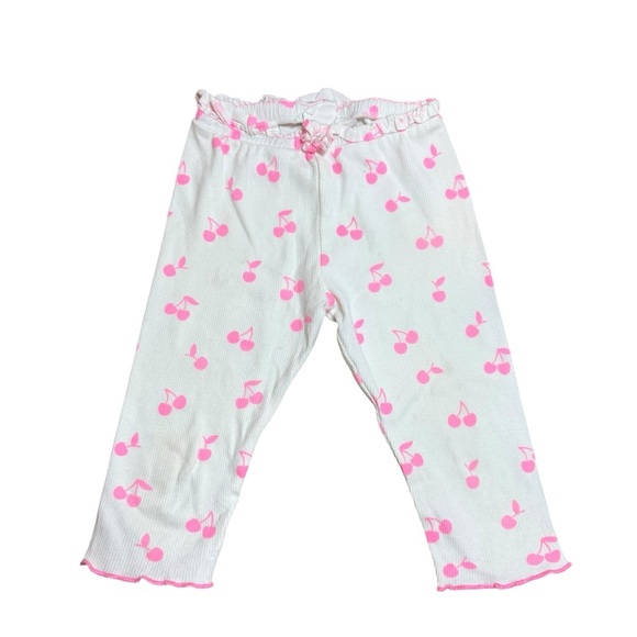 Zara Other - Zara Baby Girls Cherry Print Ribbed Cotton Leggings-Size 18-24 months